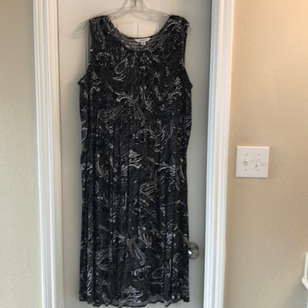 EUC Croft & Barrow Midi Dress 1X